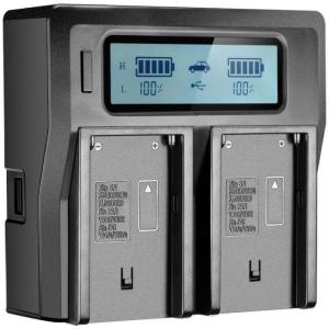 Podwójna Ładowarka Cyfrowa dla Akumulatorów NP-F