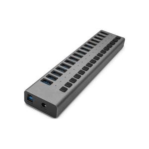Aktywny Hub USB 3.0 typ A, 16 portów 90W z ładowaniem