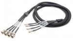 Poczwórny Kabel HD-SDI 70cm BNC (F) - MiniBNC DIN 1.0/2.3, Oplot - Blackmagic DeckLink Quad