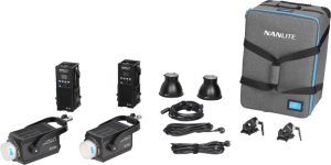 Nanlite Forza 500B II 2 Kit LED Spot Light with Trolley Case