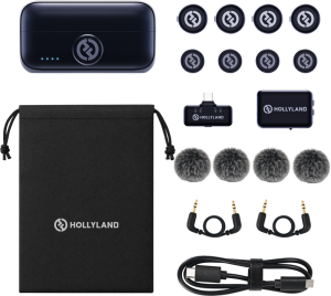 Hollyland Lark M3 Combo 4TX&2RX USB-C and Camera RX and 4 x Wireless Microphone